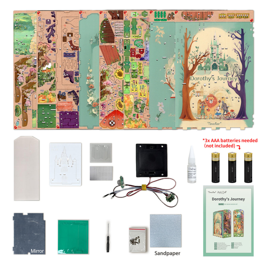 DIY Miniature Book Nook Kit | Dorothy's Journey