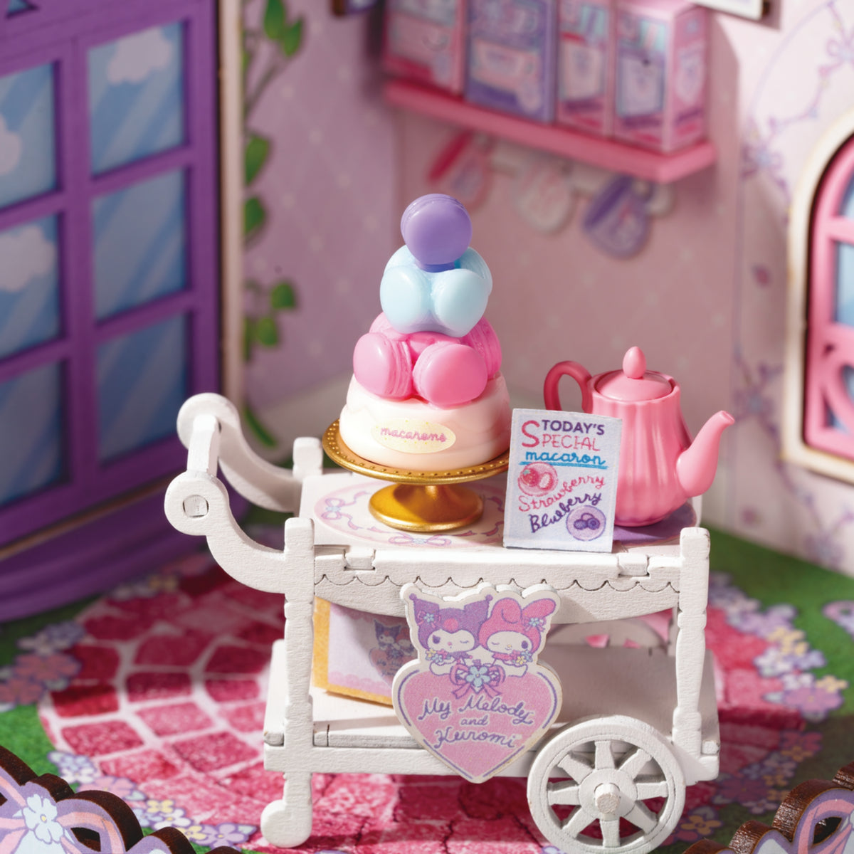 DIY Miniature House Kit |My Melody and Kuromi Tea Party