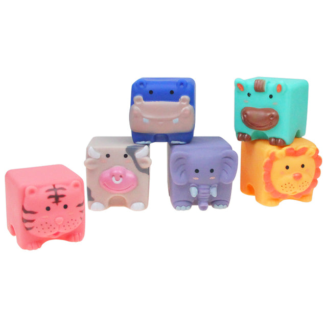 Silicone Baby Toys: Soft Blocks Animals