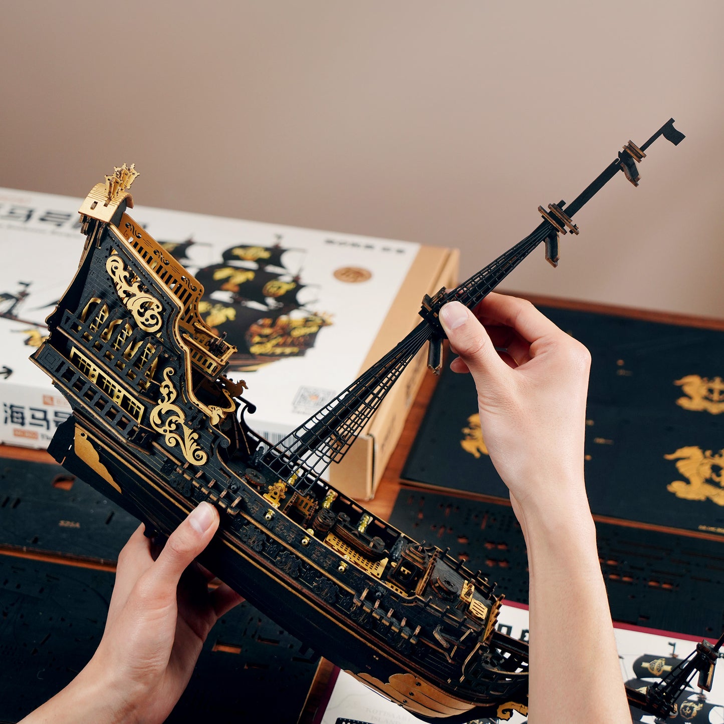 3D Wooden Puzzle | The Seahorse Barque