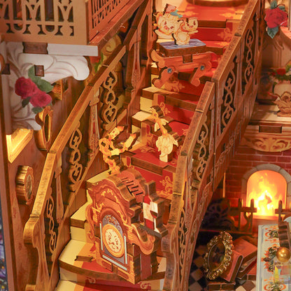 DIY Miniature Book Nook Kit | Enchanted Rose