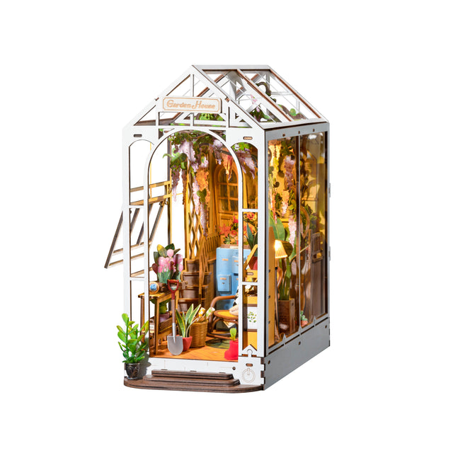 DIY Miniature House Book Nook Kit | Garden House