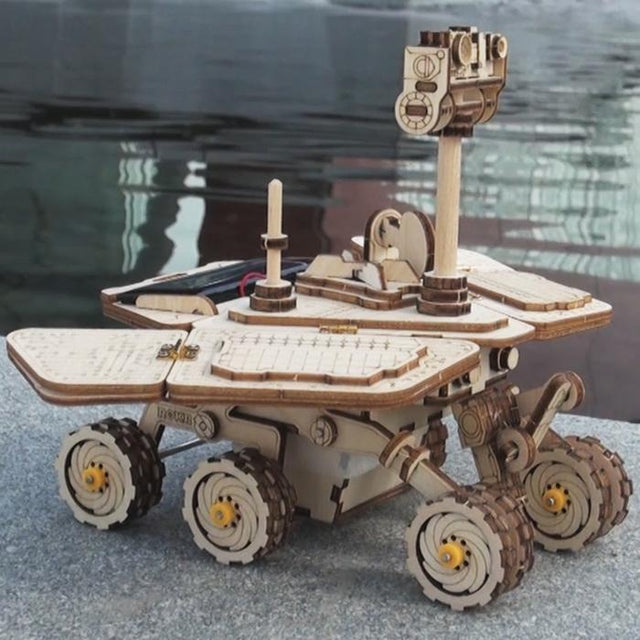 3D Mechanical Wooden Puzzle | Solar Vagabond Rover