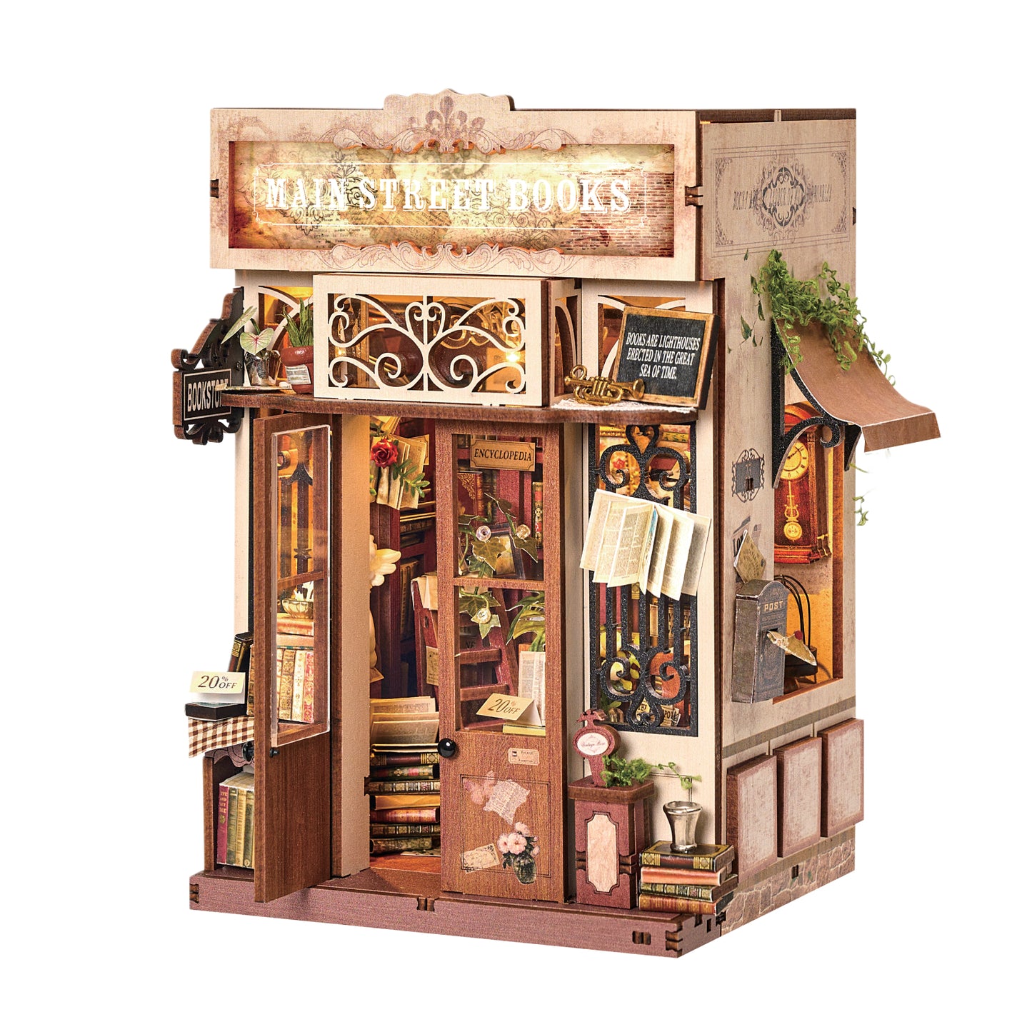 DIY Miniature Book Nook Kit | Main Street Books