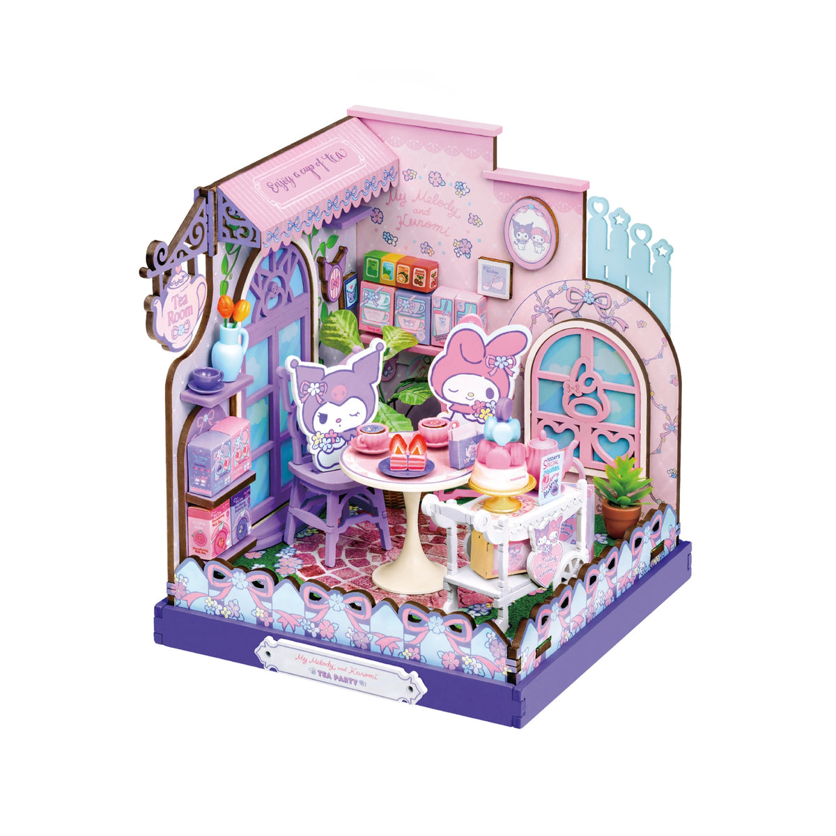 DIY Miniature House Kit |My Melody and Kuromi Tea Party
