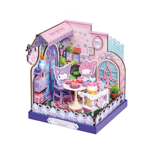 DIY Miniature House Kit |My Melody and Kuromi Tea Party