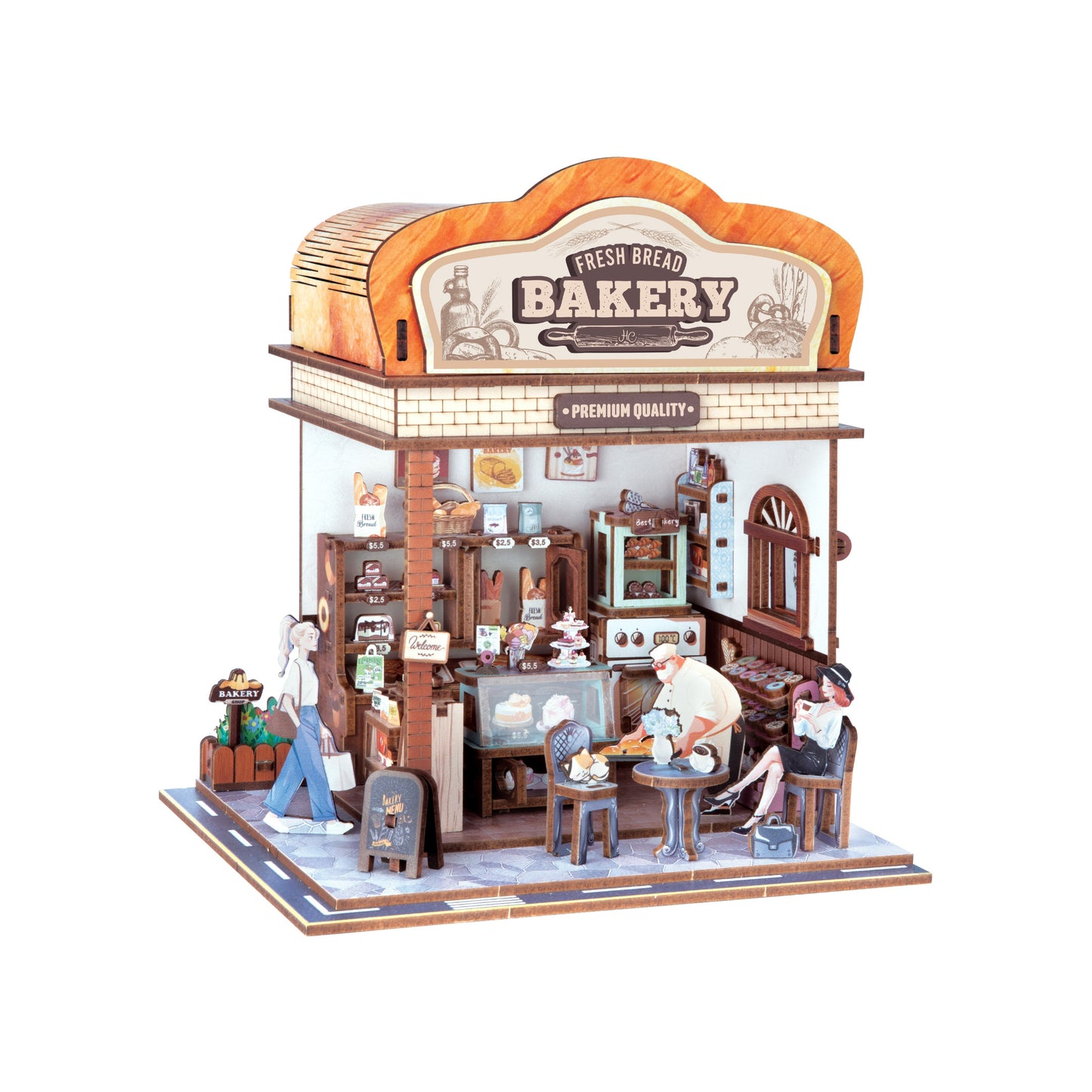 DIY Miniature House Kit | Fresh Bread Bakery