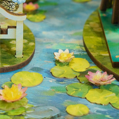 DIY Miniature Book Nook Kit | Giverny Garden