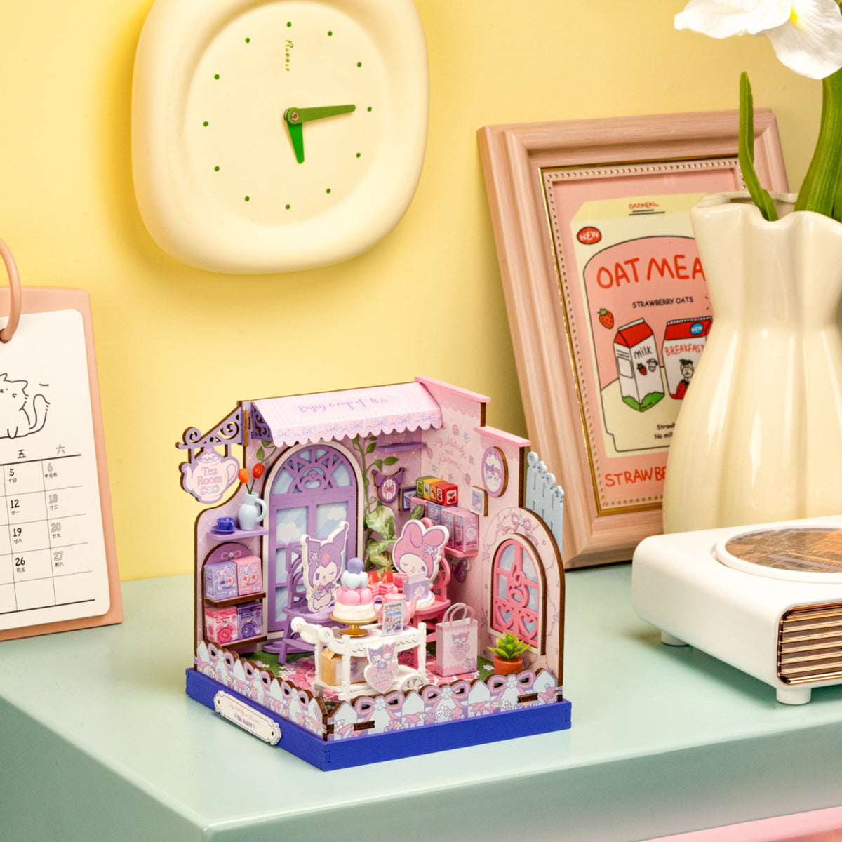 DIY Miniature House Kit |My Melody and Kuromi Tea Party