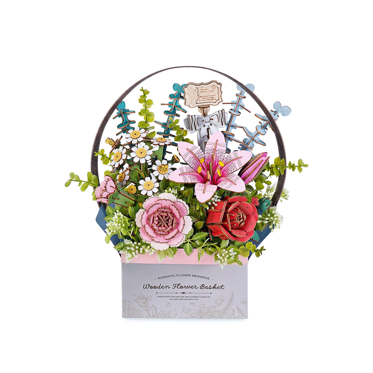 3D Wooden Puzzle | Flower Basket