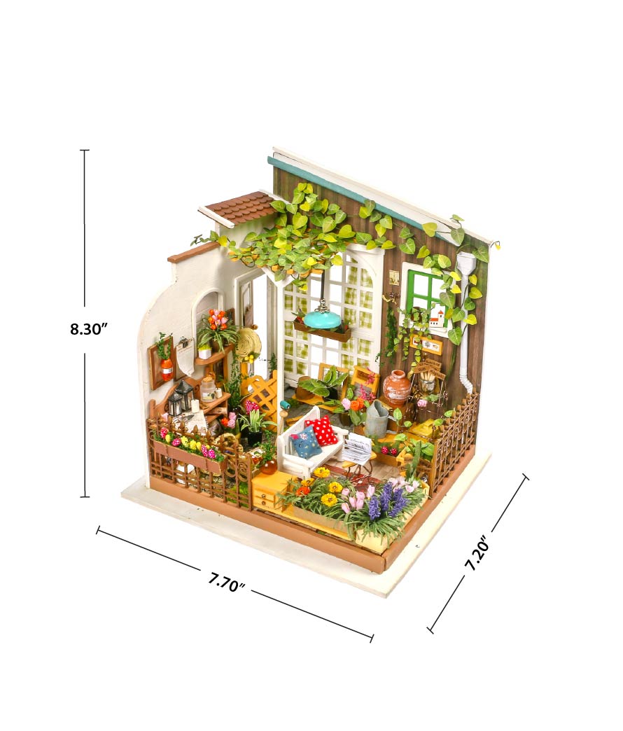 Antholopologie ミニチュアハウス　 アイアン製 house Hands Craft DIY Miniature House Kit | Miller's Garden – Hands