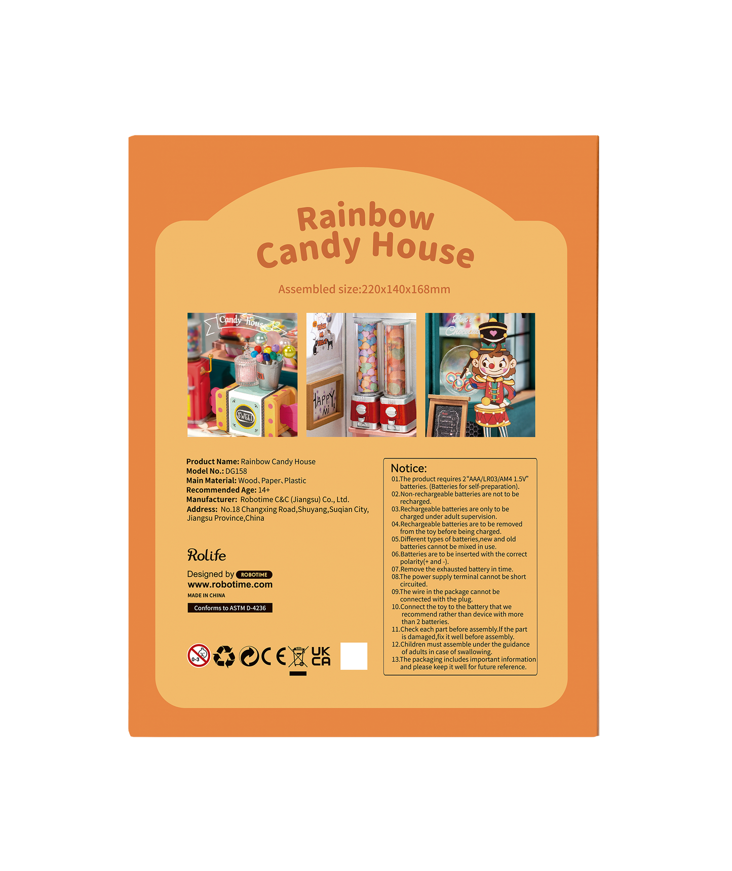 DIY Miniature House Kit | Rainbow Candy House