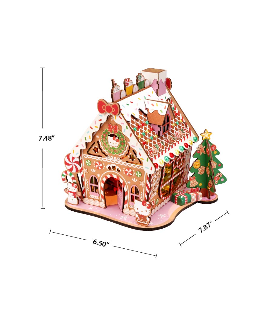 Hands Craft 3D Wooden Puzzle | Hello Kitty® Gingerbread House