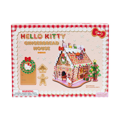 Hands Craft 3D DIY Miniatures Wooden Puzzle | Hello Kitty® Gingerbread House