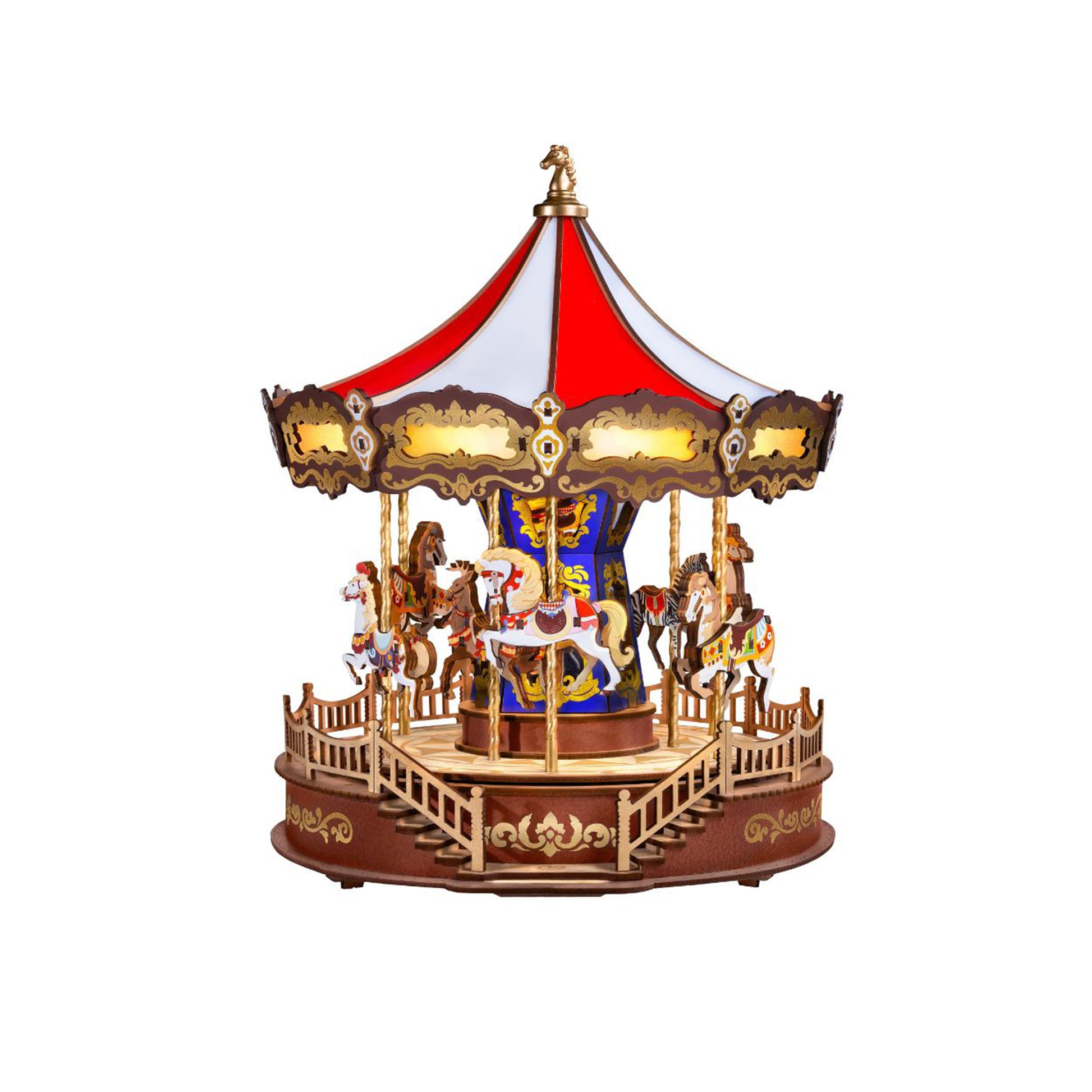 Hands Craft 3D Wooden Music Box Puzzle | Classic Carousel