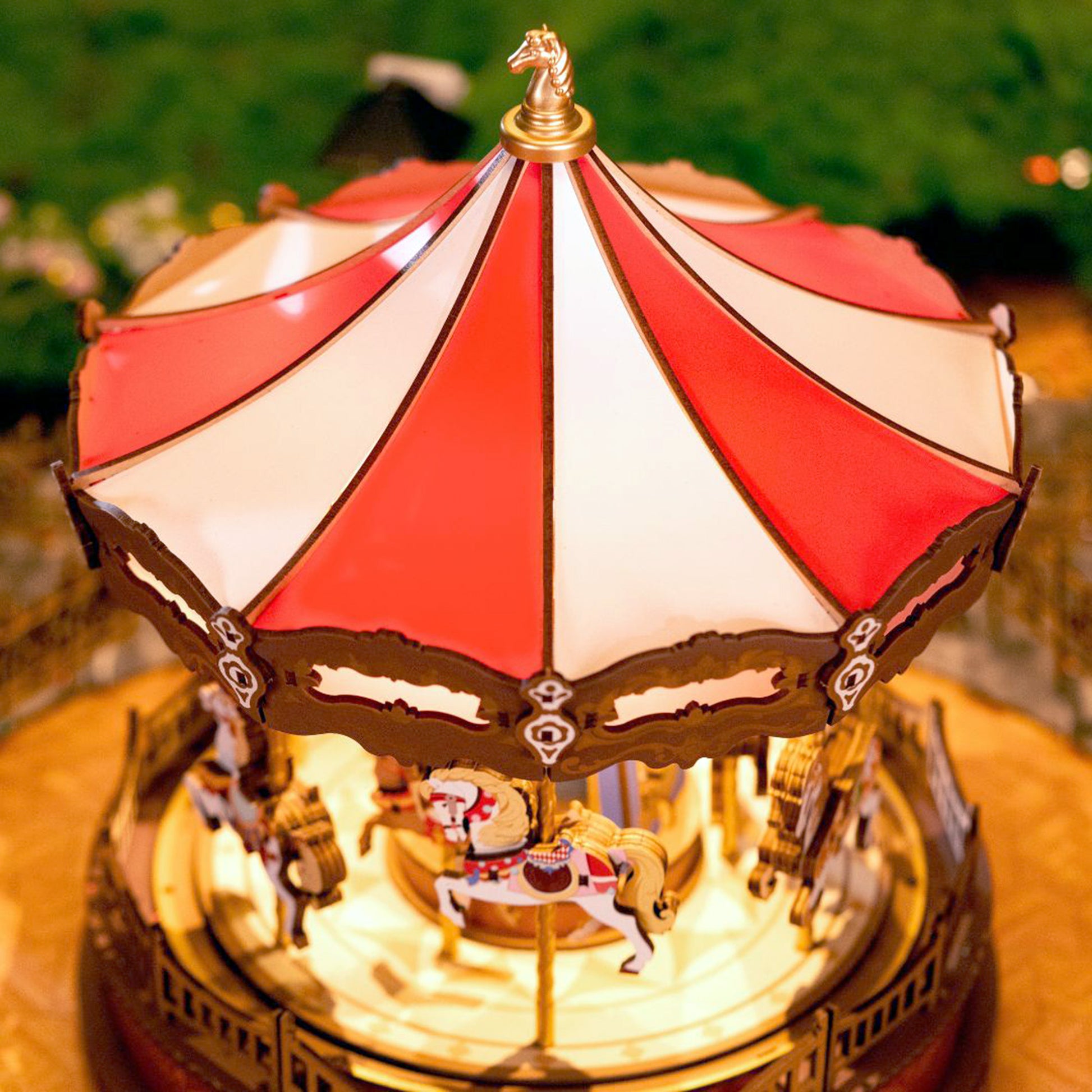 Hands Craft 3D Wooden Music Box Puzzle | Classic Carousel