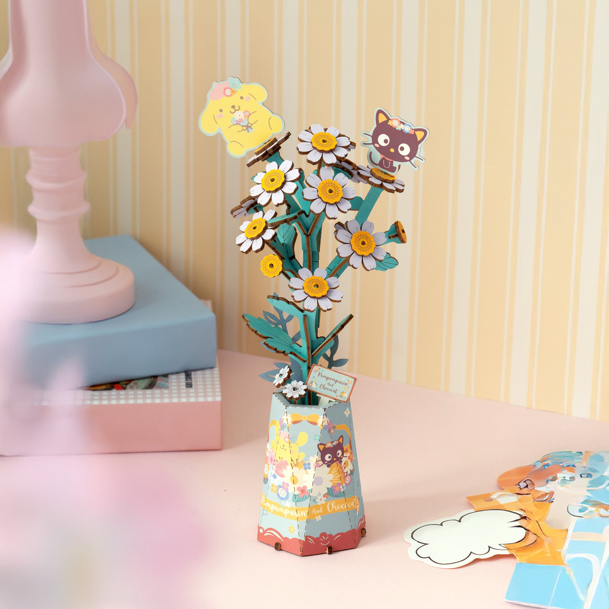 Hands Craft 3D Wooden Puzzle | Hello Kitty® and Friends Pompompurin & Chococat Chamomile