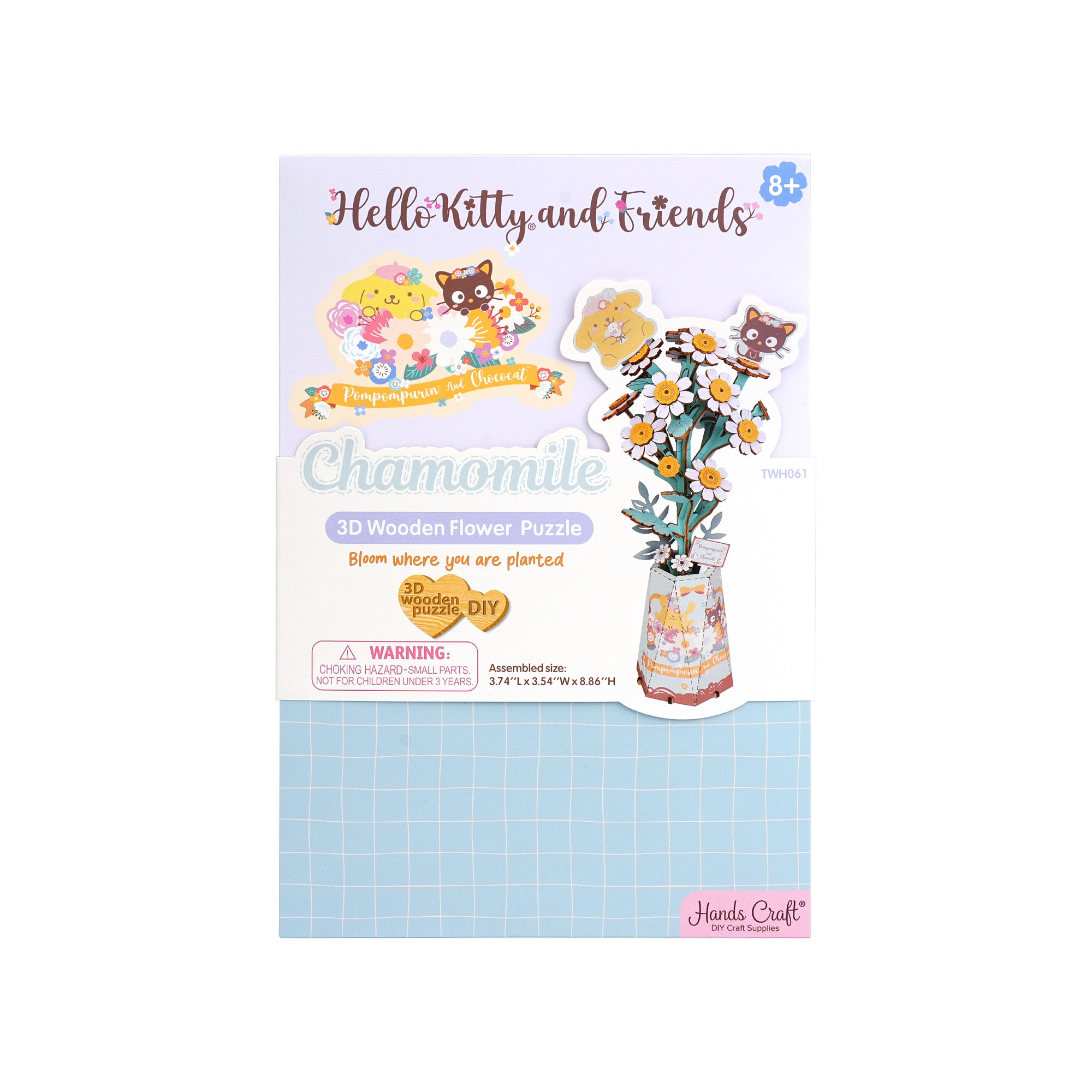 Hands Craft 3D Wooden Puzzle | Hello Kitty® and Friends Pompompurin & Chococat Chamomile