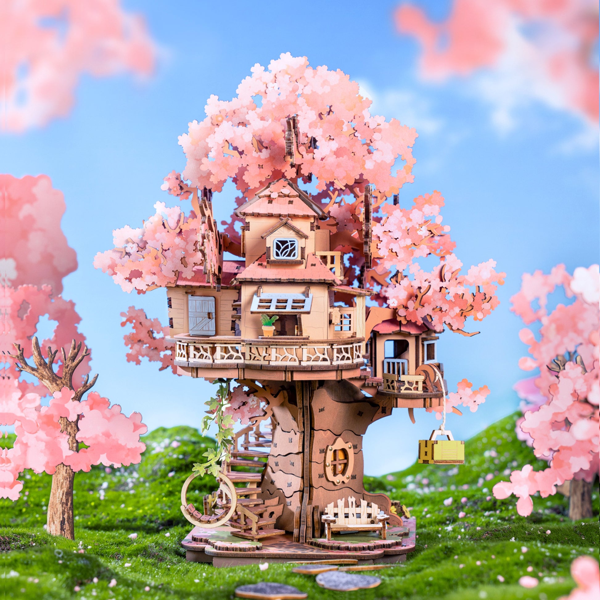 Hands Craft 3D Wooden Puzzle | Sakura Tree House