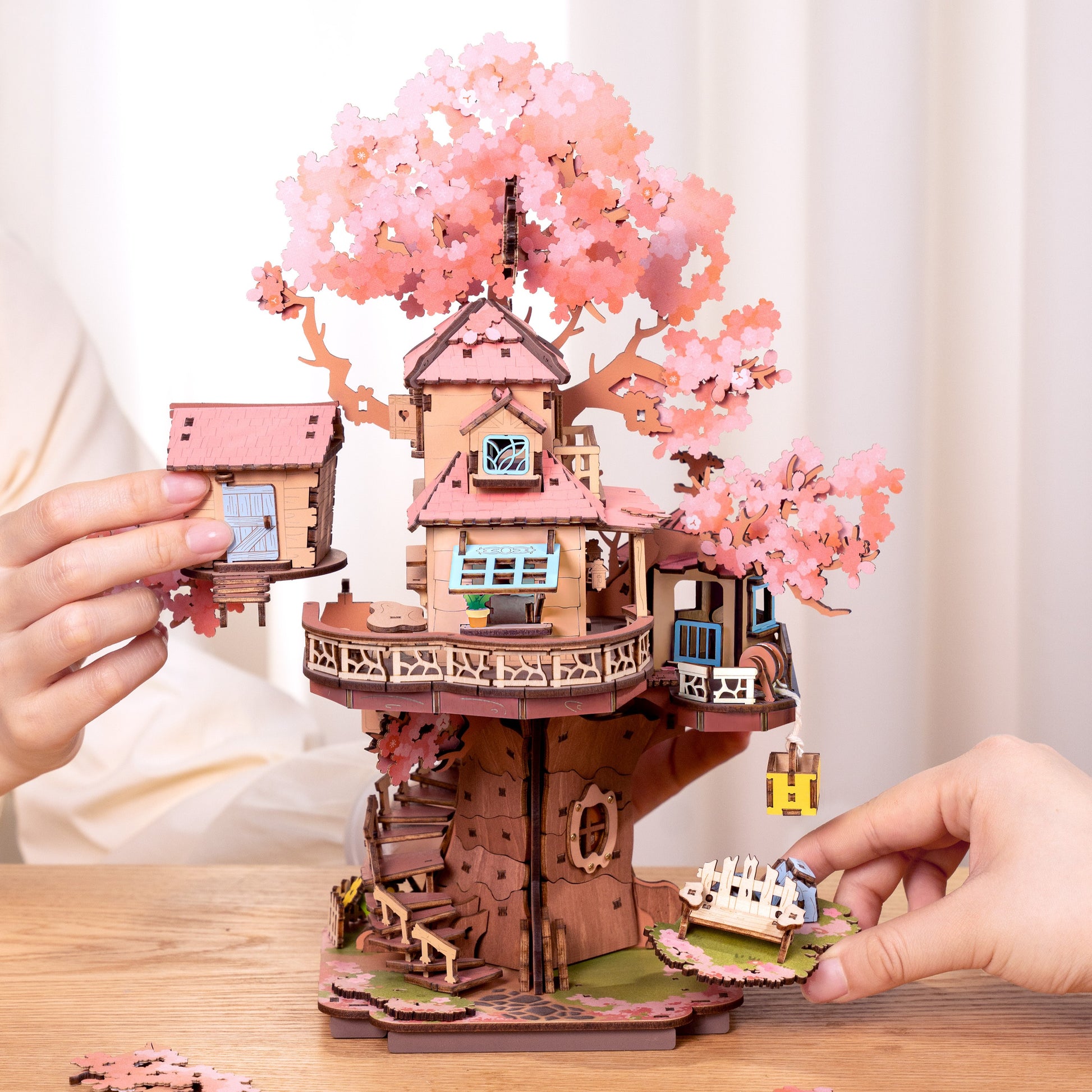 Hands Craft 3D Wooden Puzzle | Sakura Tree House