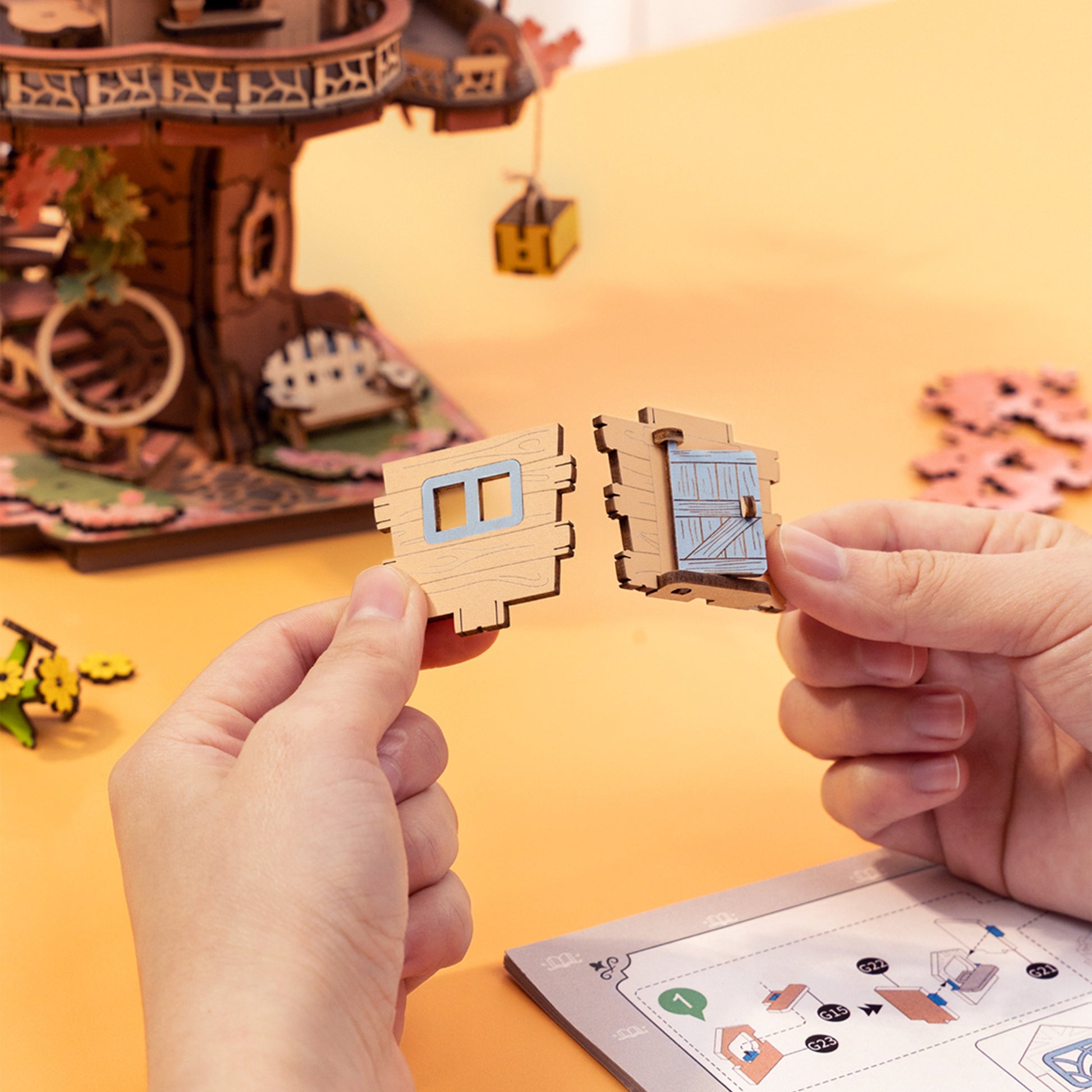 Hands Craft 3D Wooden Puzzle | Sakura Tree House