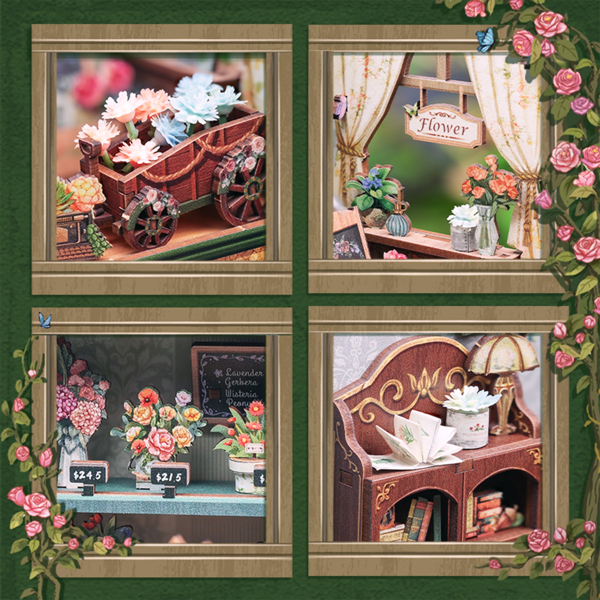 Hands Craft DIY Book Nook Kit | Blossom Florists