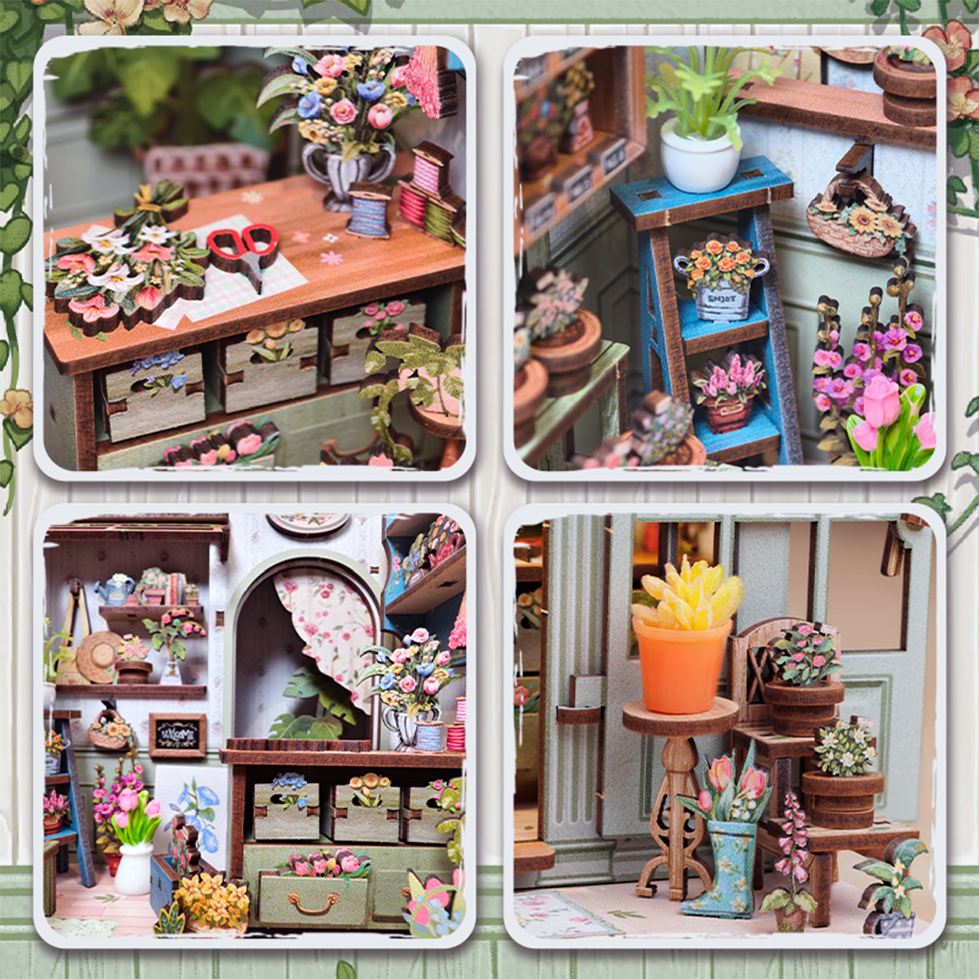 Hands Craft DIY Book Nook Kit | Champs-Élysées Florist