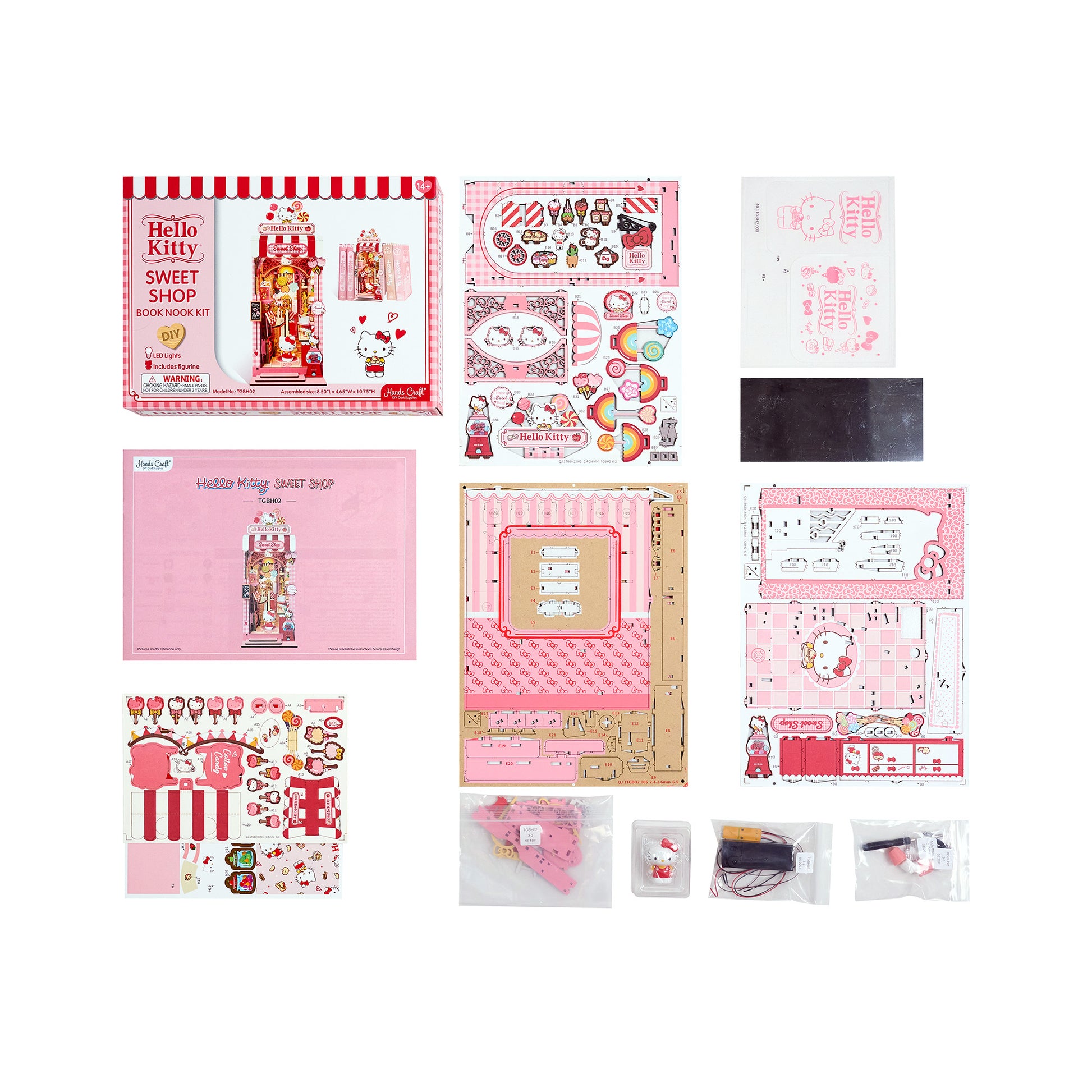 Hands Craft DIY Book Nook Kit | Hello Kitty® Sweet Shop
