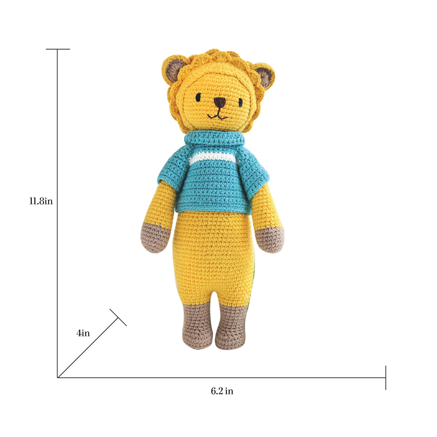 Hands Craft DIY Minatures Hand-Crochet Plush Doll | Little Knight Leo