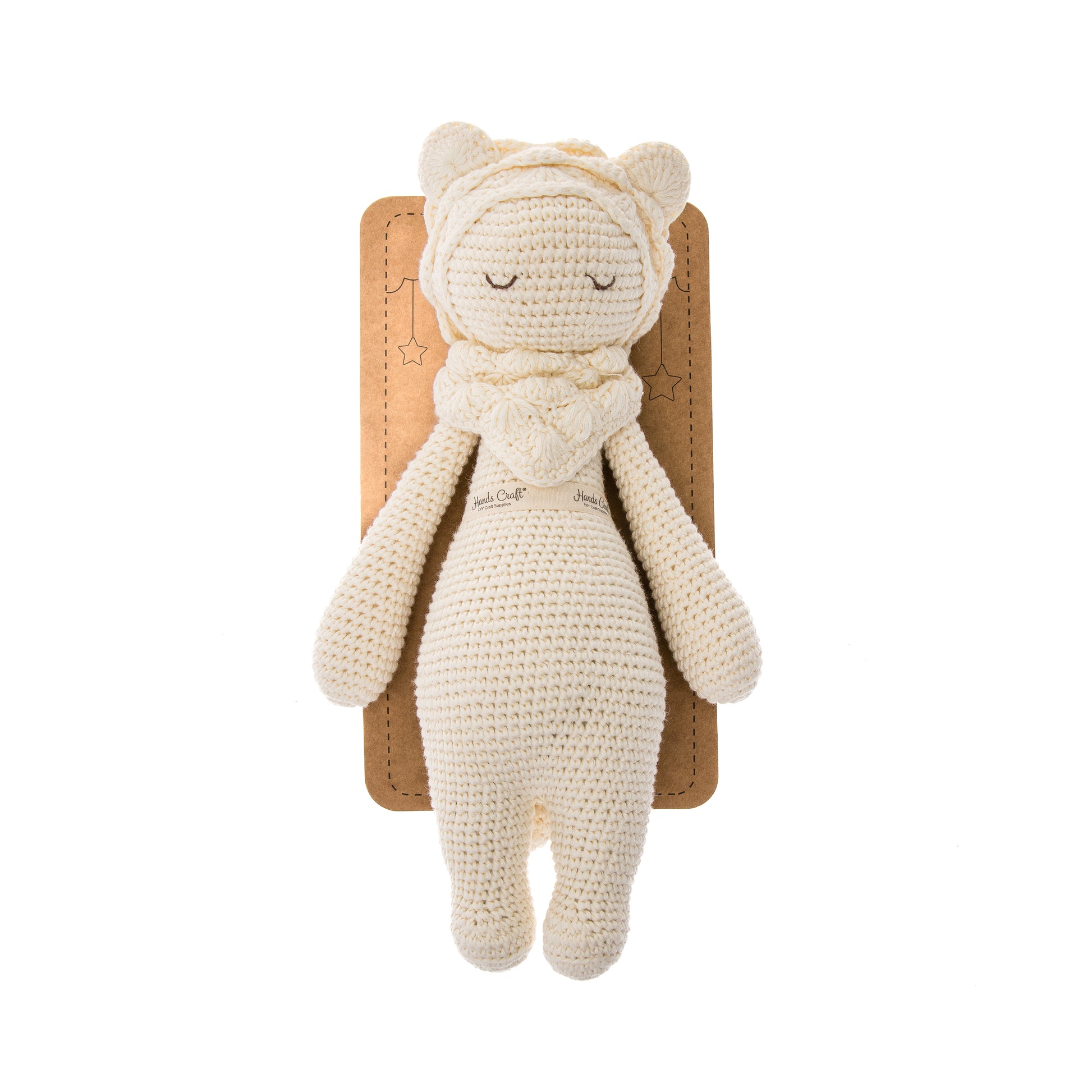 Hands Craft DIY Minatures Hand-Crochet Plush Doll | Platinum Leo The Softie