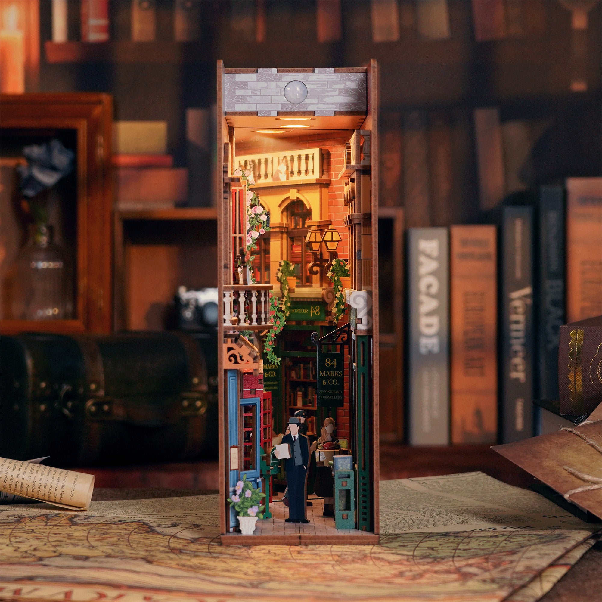Hands Craft DIY Miniature Book Nook Kit | 84 Charing Cross Road