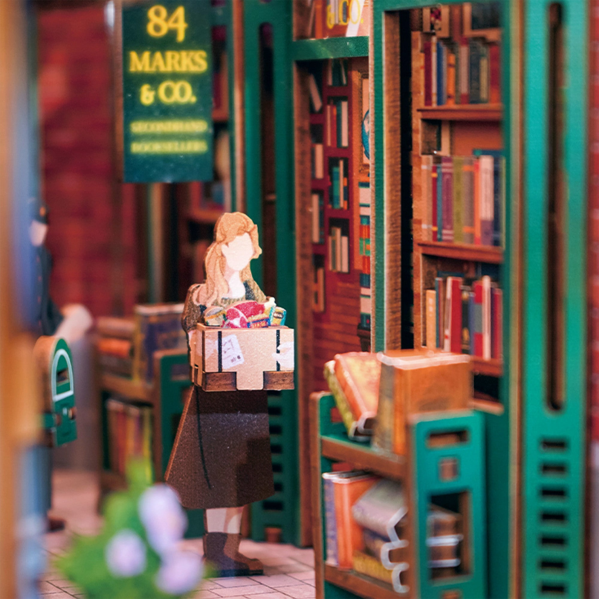 Hands Craft DIY Miniature Book Nook Kit | 84 Charing Cross Road