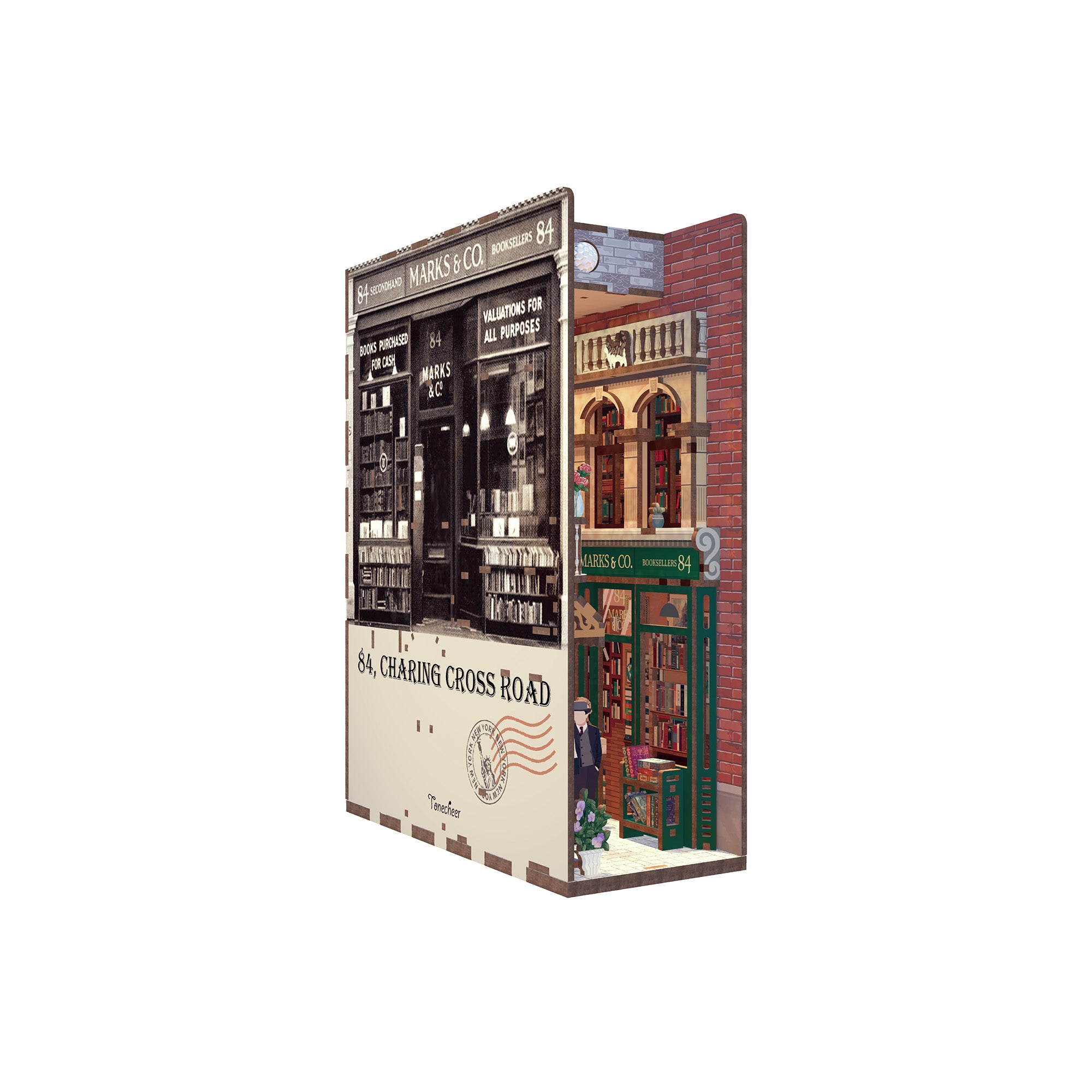 Hands Craft DIY Miniature Book Nook Kit | 84 Charing Cross Road