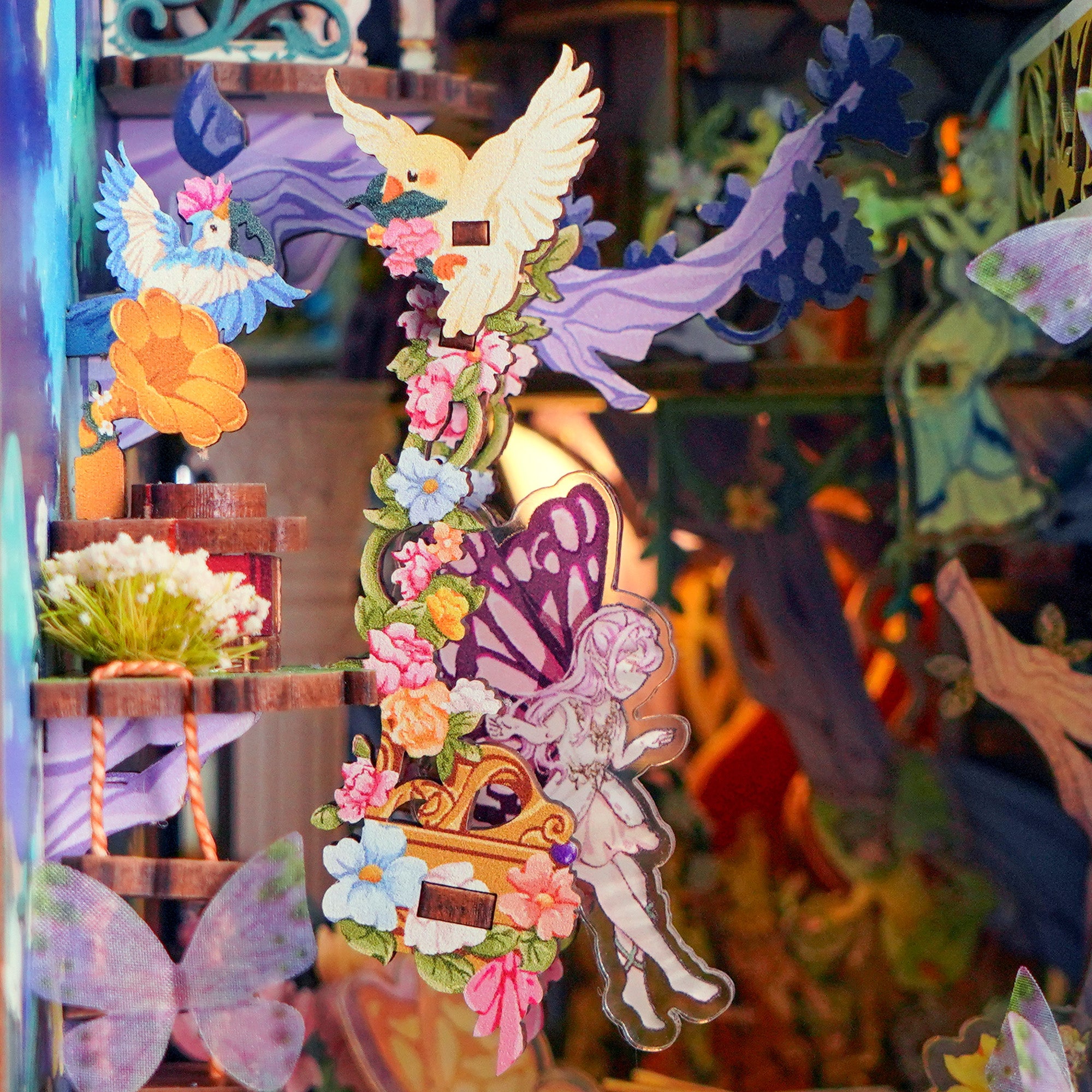 Hands Craft DIY Miniature Book Nook Kit | A Midsummer Night's Dream w/ Dust Cover