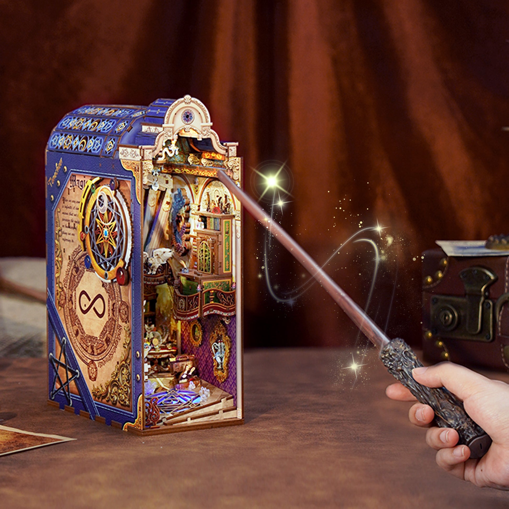 Hands Craft DIY Miniature Book Nook Kit Accessory | Magic Wand