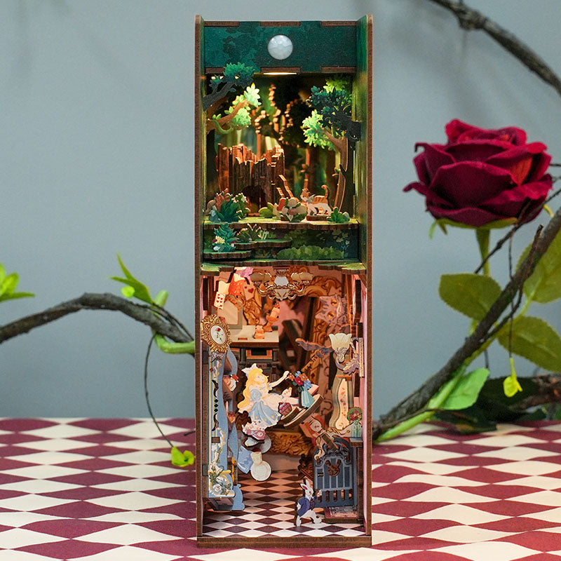 Hands Craft DIY Miniature Book Nook Kit | Alice's Adventure