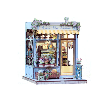 Hands Craft DIY Miniature Book Nook Kit | Anna‘s Blue Blossom