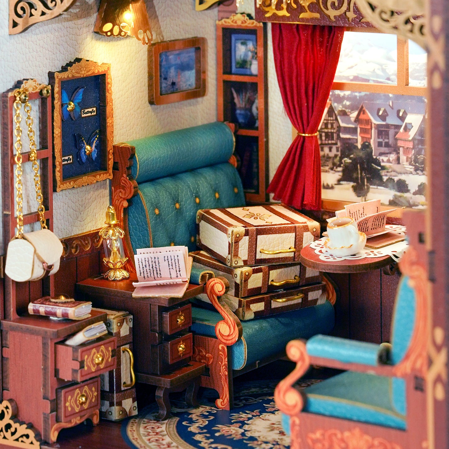 Hands Craft DIY Miniature Book Nook Kit | European Travels