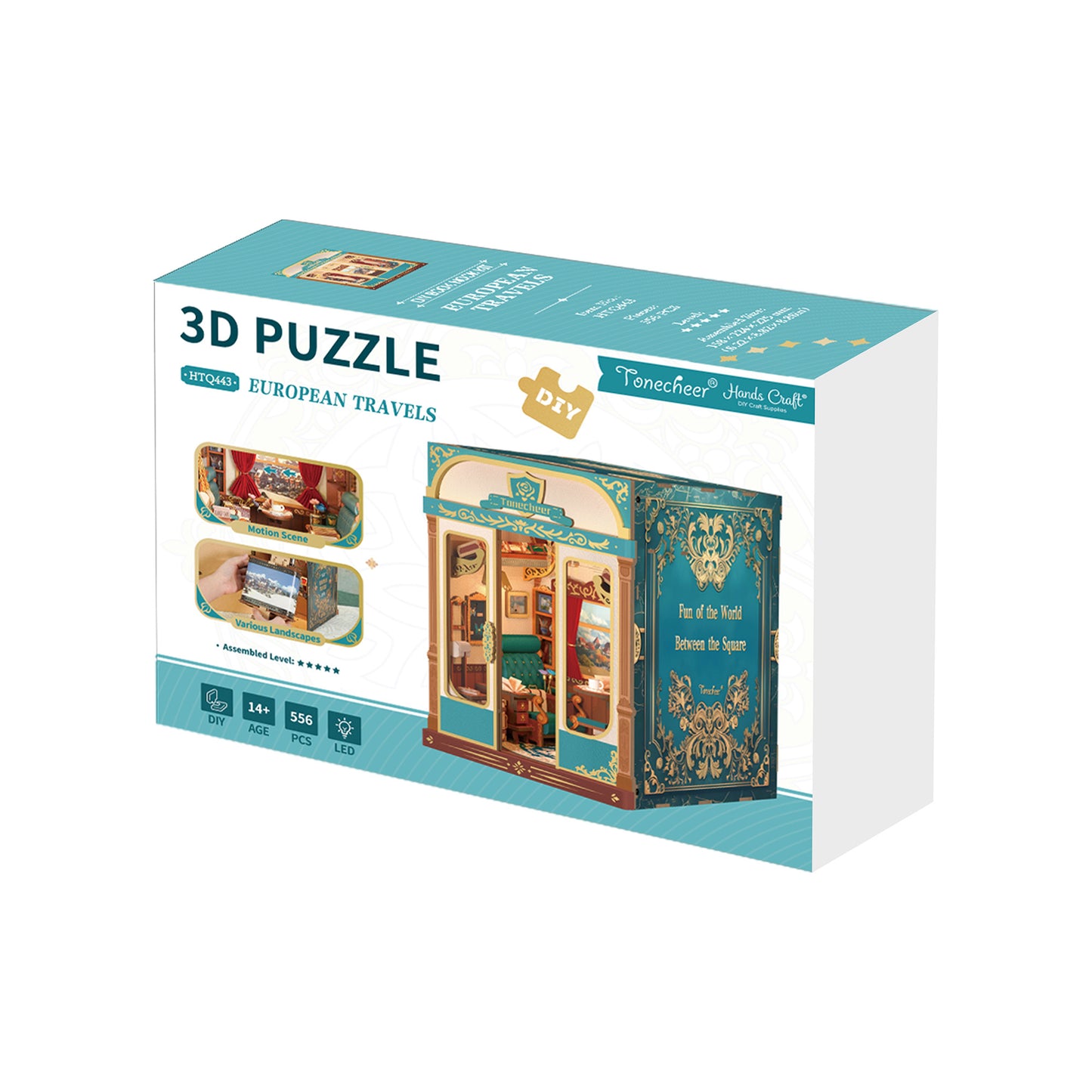 Hands Craft DIY Miniature Book Nook Kit | European Travels