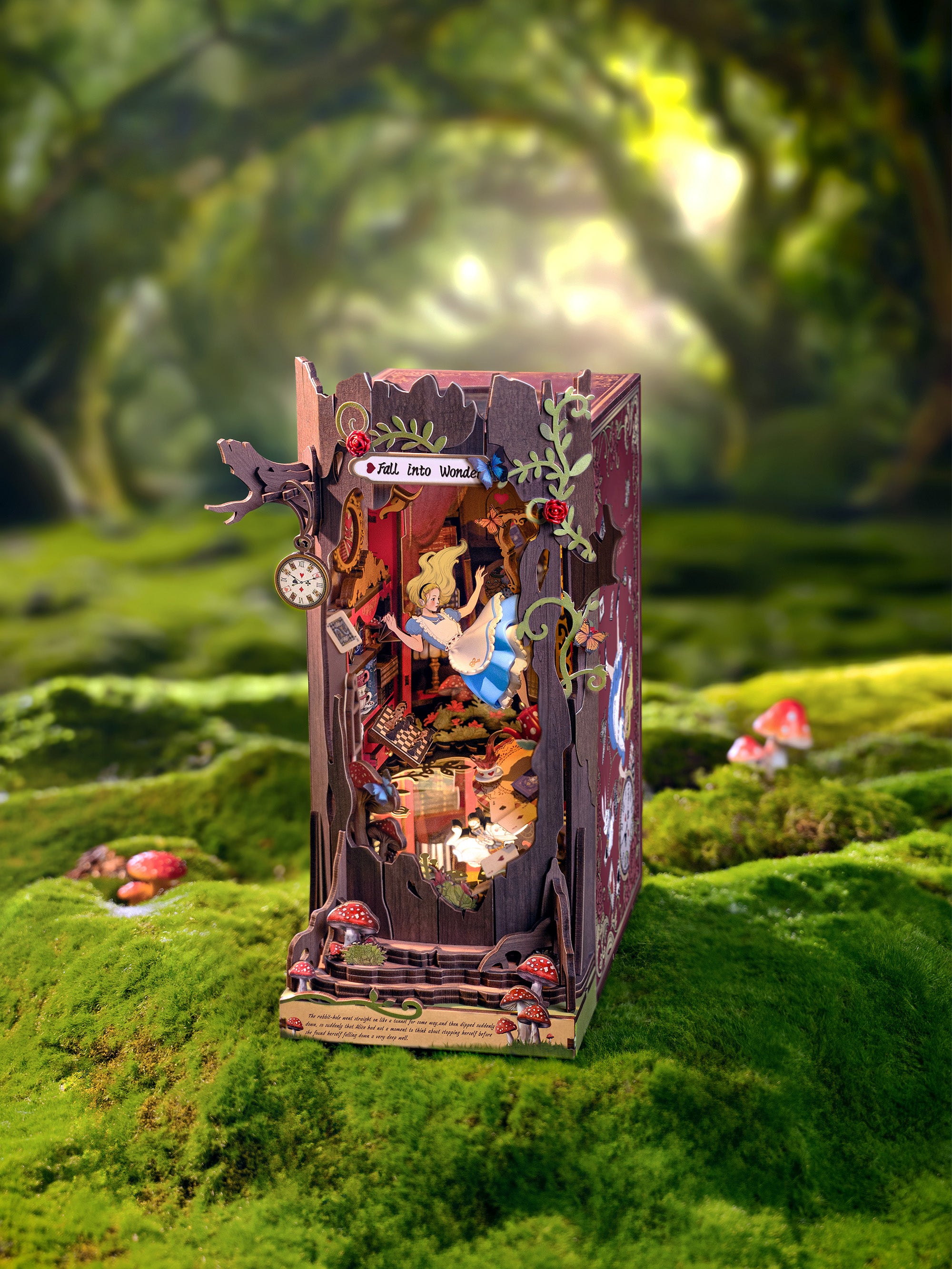 Hands Craft DIY Miniature Book Nook Kit | Fall into Wonder