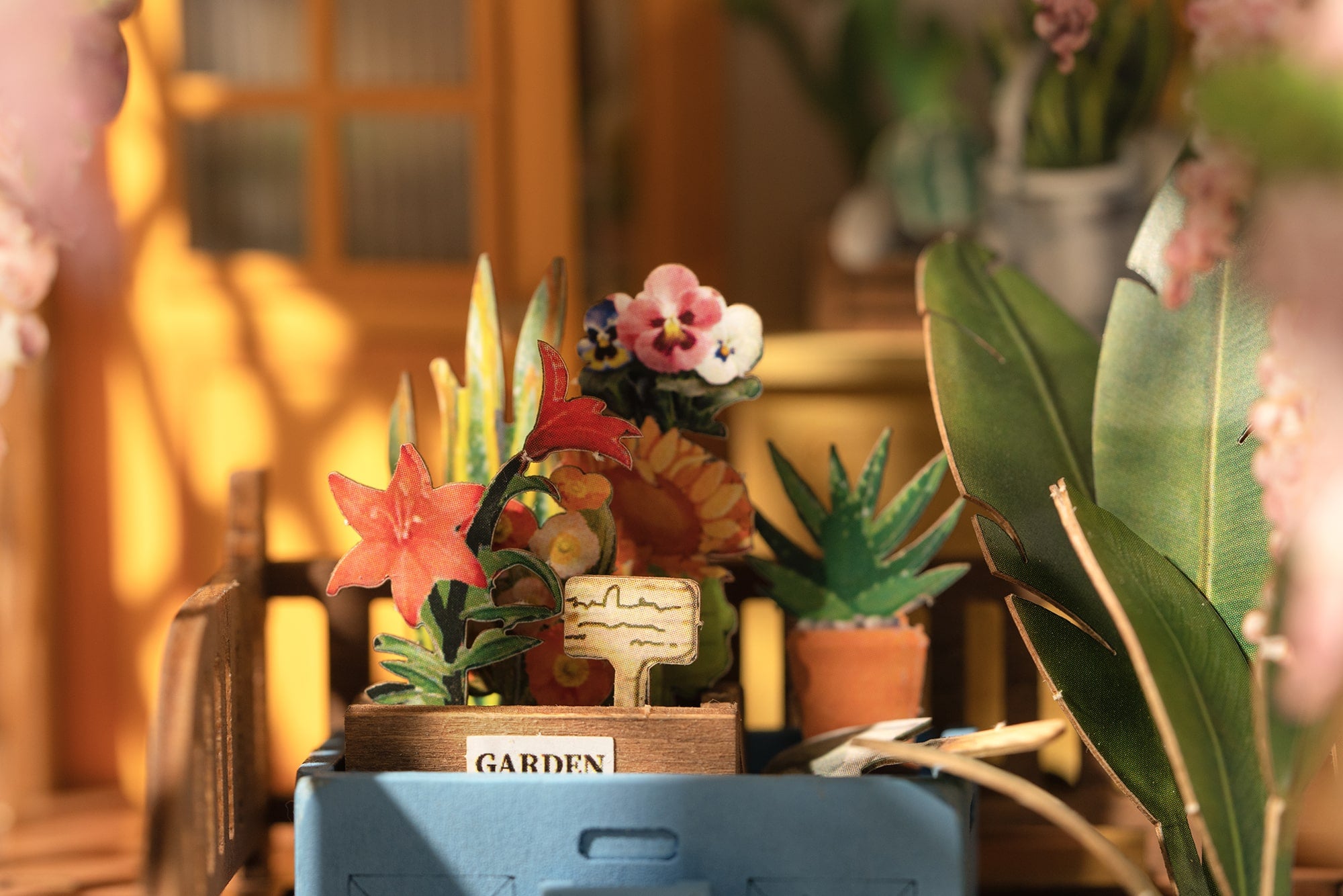 Hands Craft DIY Miniature Book Nook Kit | Garden House