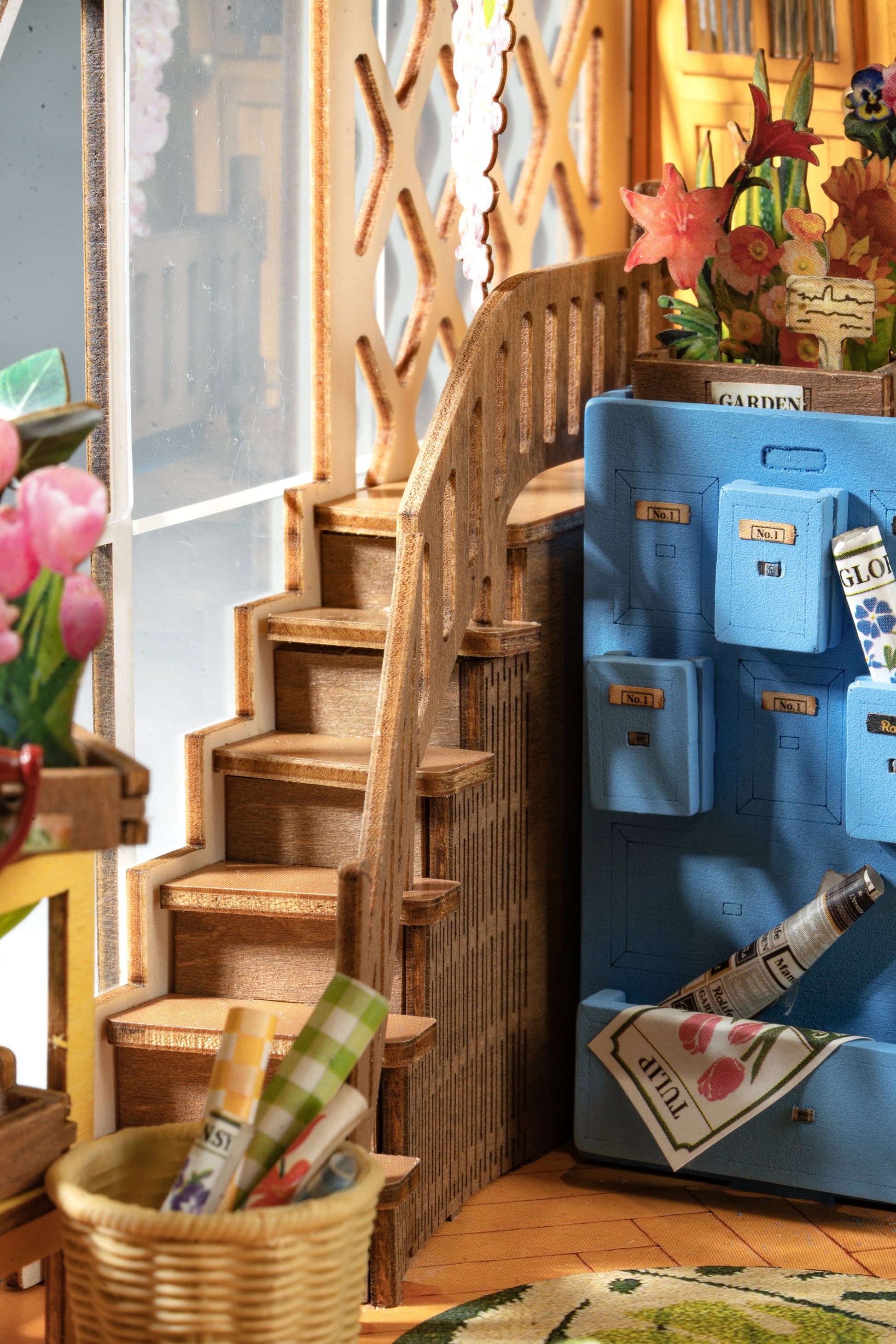 Hands Craft DIY Miniature Book Nook Kit | Garden House