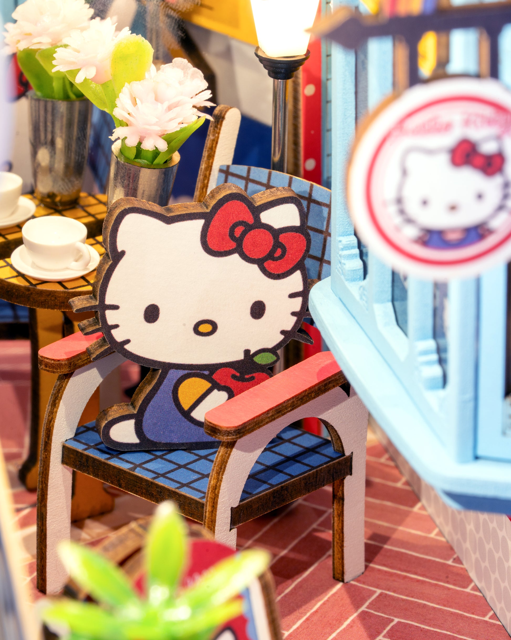 Hands Craft DIY Miniature Book Nook Kit | Hello Kitty® Town Square