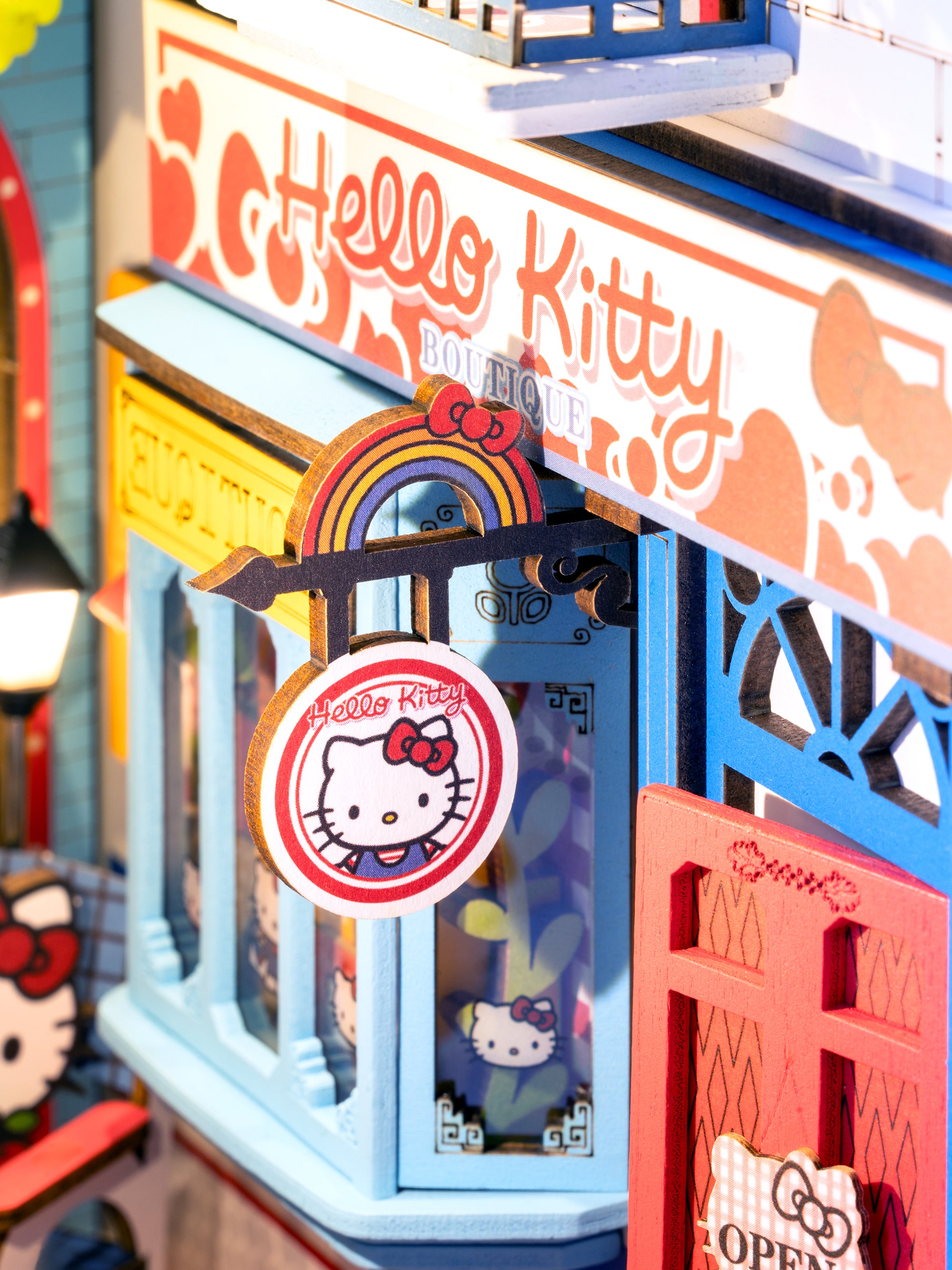 Hands Craft DIY Miniature Book Nook Kit | Hello Kitty® Town Square