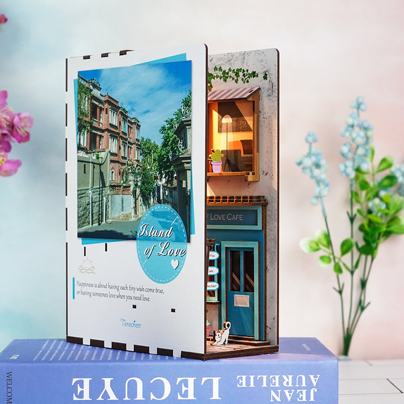 Hands Craft DIY Miniature Book Nook Kit | Island of Love