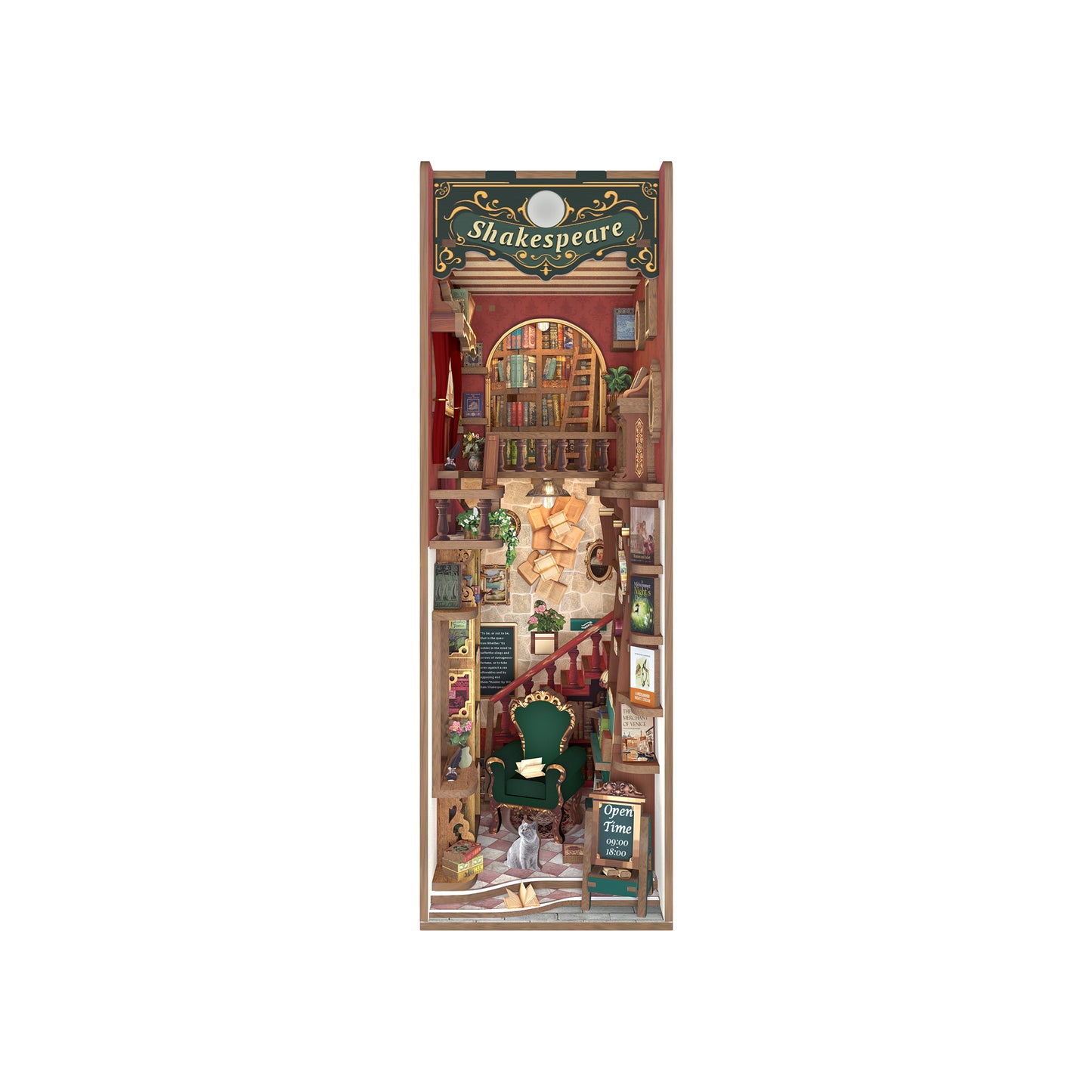 Hands Craft DIY Miniature Book Nook Kit | Left Bank Bookstore