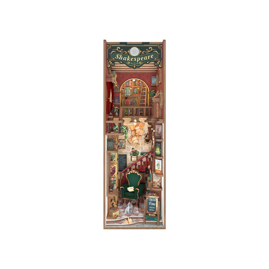 Hands Craft DIY Miniature Book Nook Kit | Left Bank Bookstore