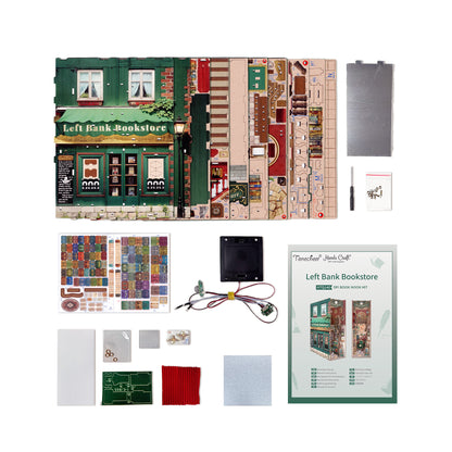 Hands Craft DIY Miniature Book Nook Kit | Left Bank Bookstore