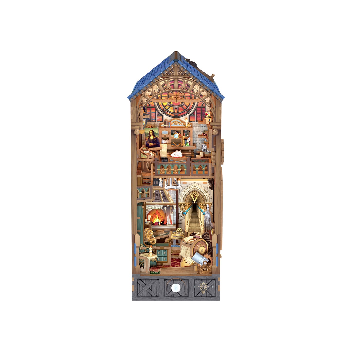 Hands Craft DIY Miniature Book Nook Kit | Leonardo da Vinci