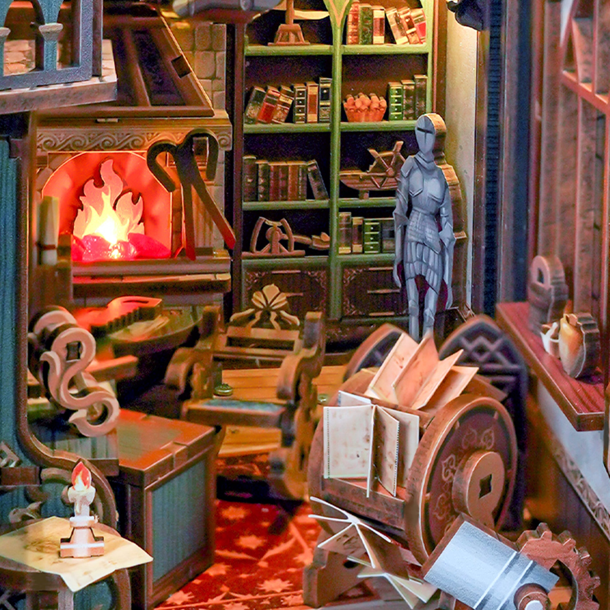 Hands Craft DIY Miniature Book Nook Kit | Leonardo da Vinci